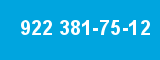 922 381-75-12